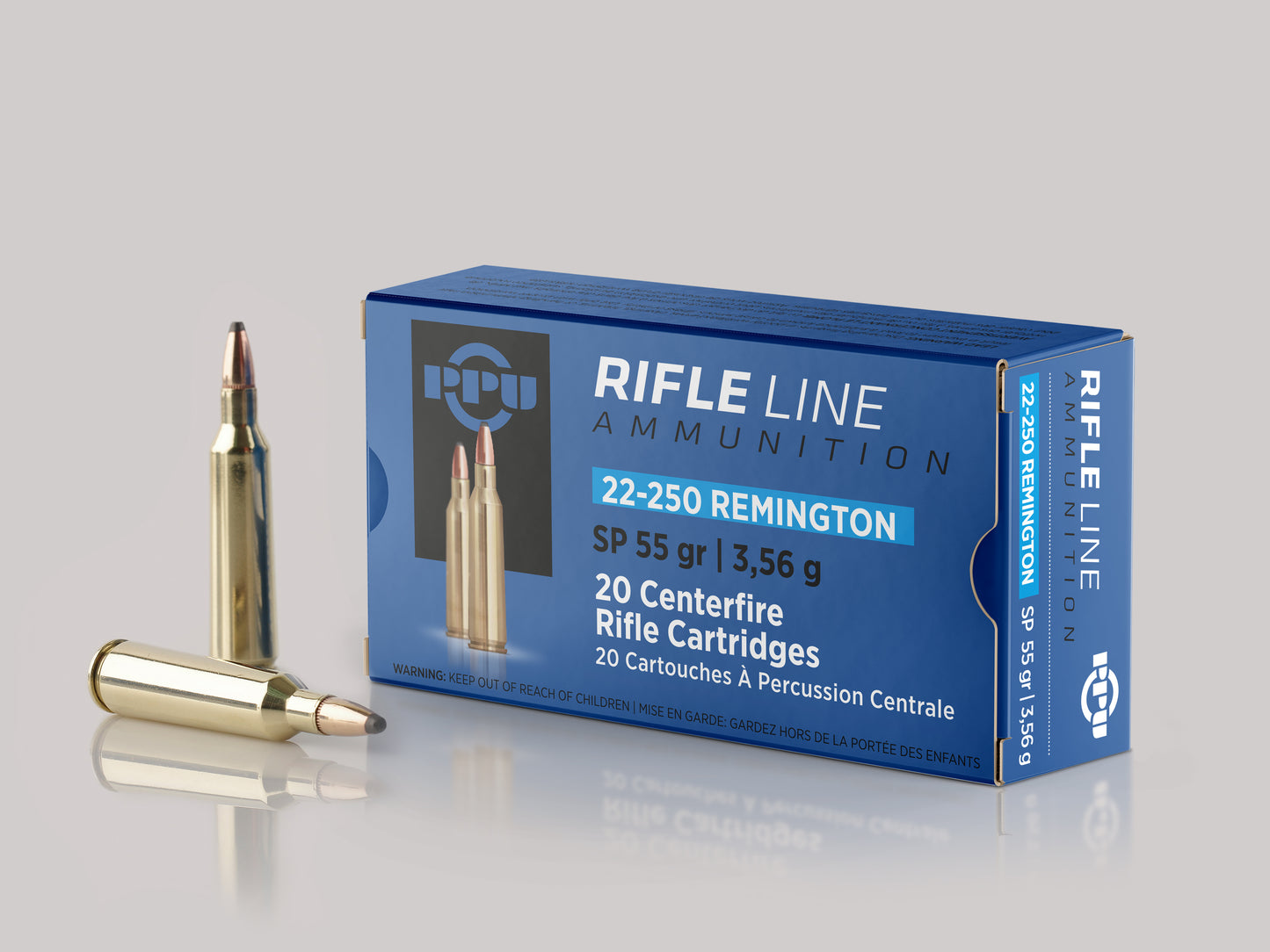 .22-250 Rem. 3,56g - 55grs - SP