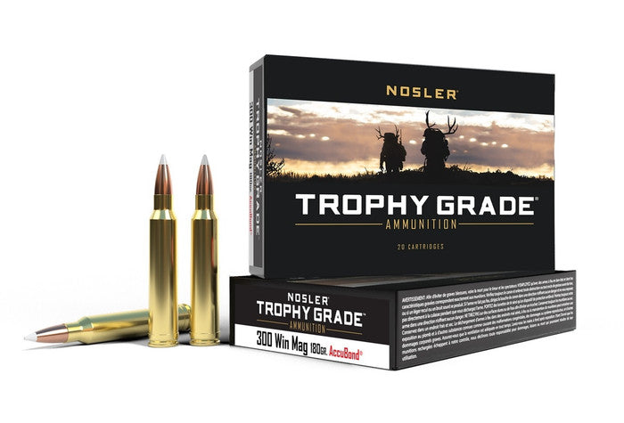NOSLER Büchsenpatronen Trophy Grade, (Kal. .300 Win. Mag.,180 grs./11,66 g AB SP)
