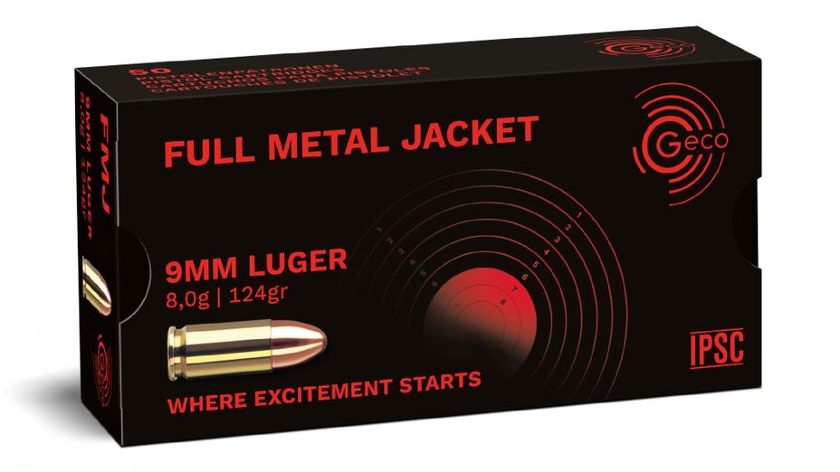 GECO 9 mm Luger Full Metal Jacket 8,0g/124gr