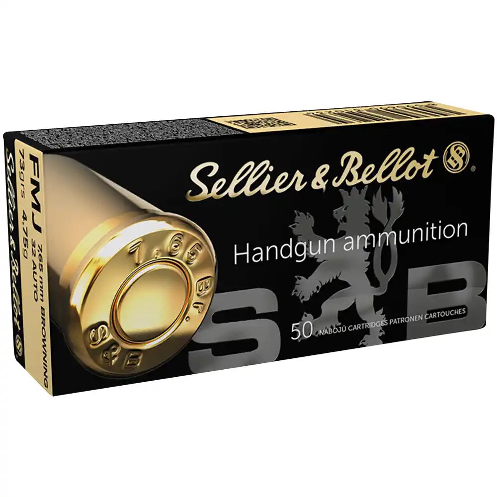Sellier & Bellot 7,65 Br. Vollmantel 4,75g/73grs.