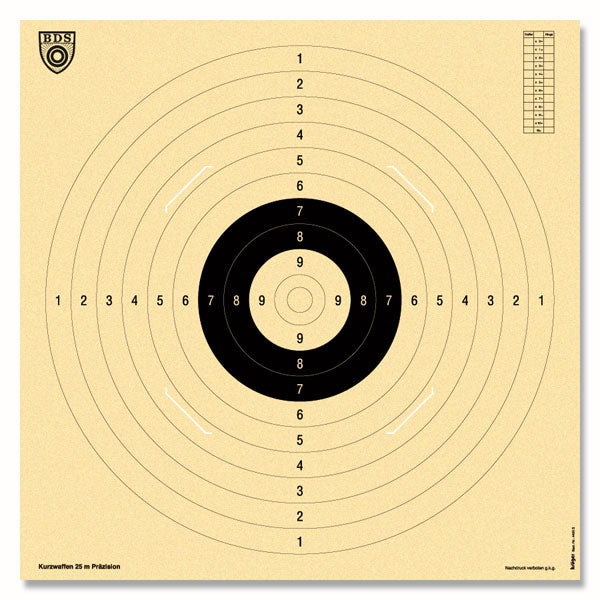 BDS Kurzwaffenscheibe (Z 9)