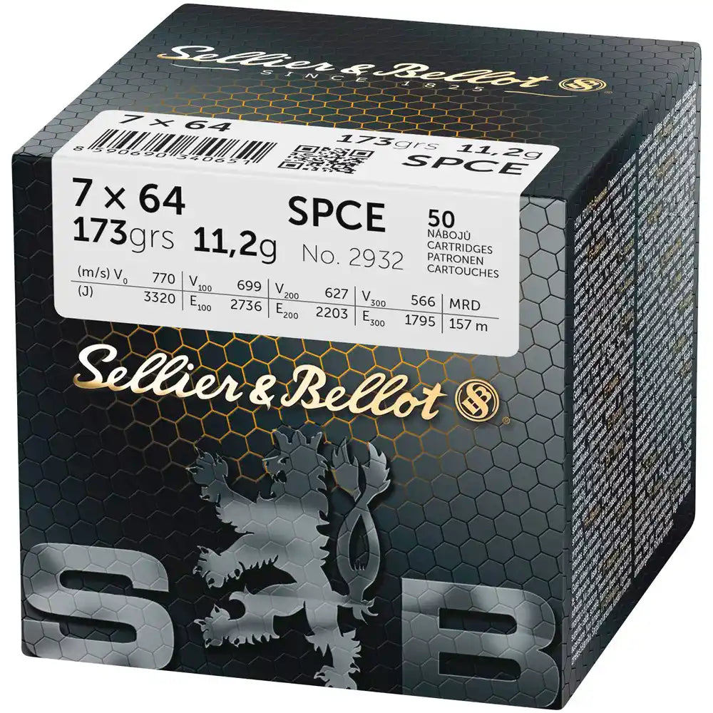 Sellier & Bellot 7x64 Teilmantel SPCE 11,2g/173grs.