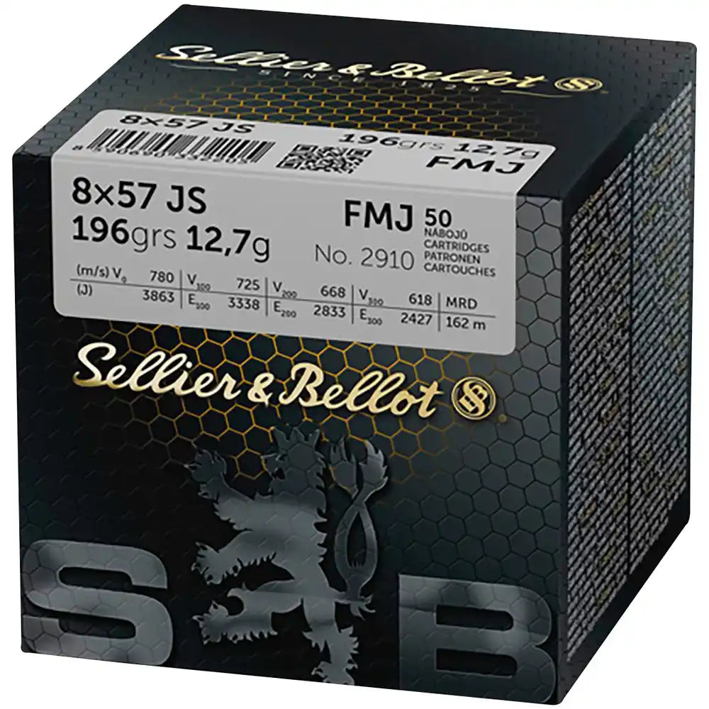 Sellier & Bellot 8x57 IS Vollmantel 12,7g/196grs. - 50 Stk.