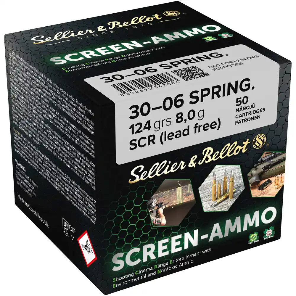 Sellier & Bellot .30-06 Spr. Screen-Ammo SCR Zink 8,0g/124grs.