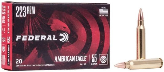 Federal .223 REM 55GR FMJ BT 20 Stk.