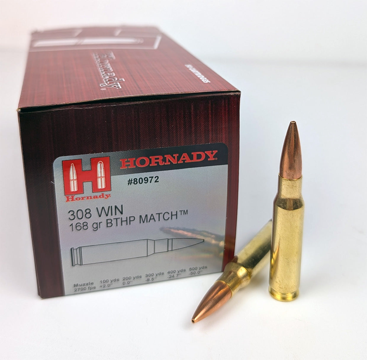 Hornady .308 WIN 168GR BTHP Match 50 Stk.