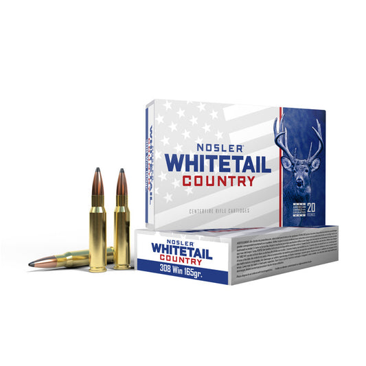 NOSLER Büchsenpatronen Whitetail Country (Kal. .308 Win, 165grs./10,69g SB SP)