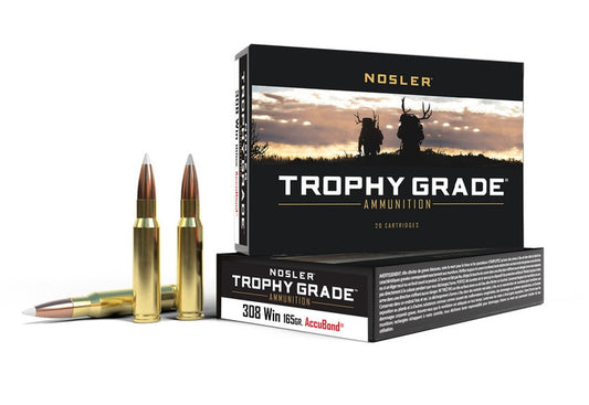 NOSLER Büchsenpatronen Trophy Grade (Kal. .308 Win., 165 grs./10,69 g AB SP)