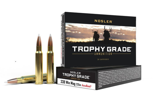 NOSLER Büchsenpatronen Trophy Grade (Kal. .338 Win. Mag.,225 grs./14,58 g AB SP)