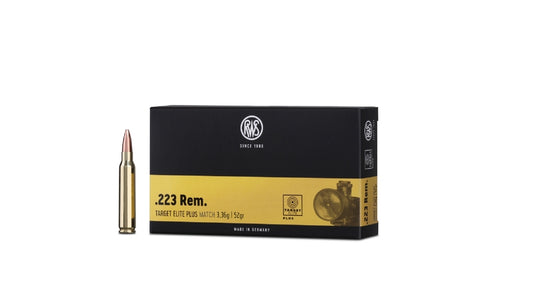 RWS .223 Rem. TARGET ELITE PLUS 3,4g/52gr Anwendungsgebiet: Target/Match