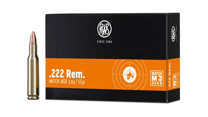 RWS .222 Rem. MJ 3,4g/52gr - 30 Stk
