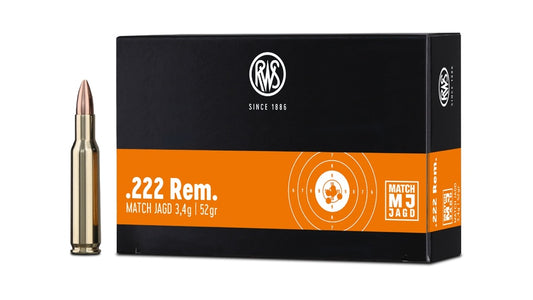 RWS .222 Rem. MJ 3,4g/52gr - 30 Stk