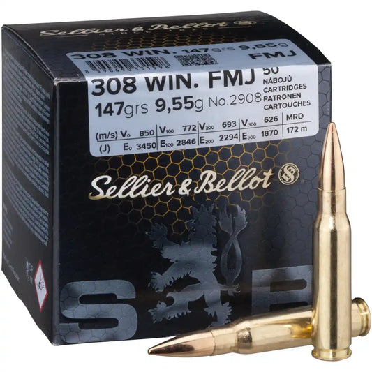 Sellier & Bellot Vollmantel Schüttpackung - .308 Winchester - 50Stk - 147gn