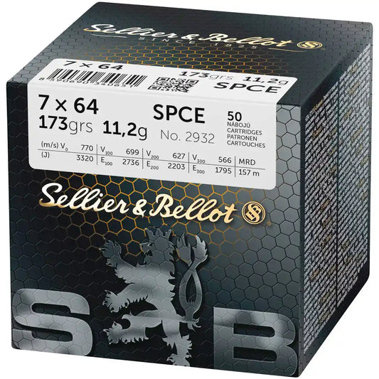 Sellier & Bellot 7x64 Teilmantel SPCE 11,2g/173grs.