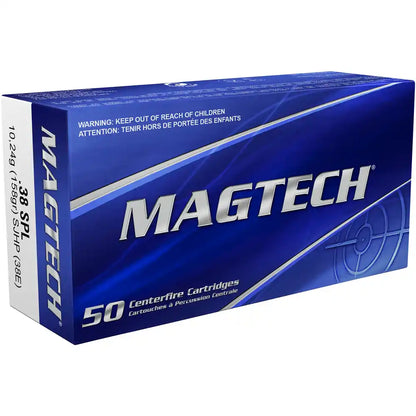 Magtech .38 Special Teilmantel-Hohlspitz Revolverpatronen 10,2g/158grs.