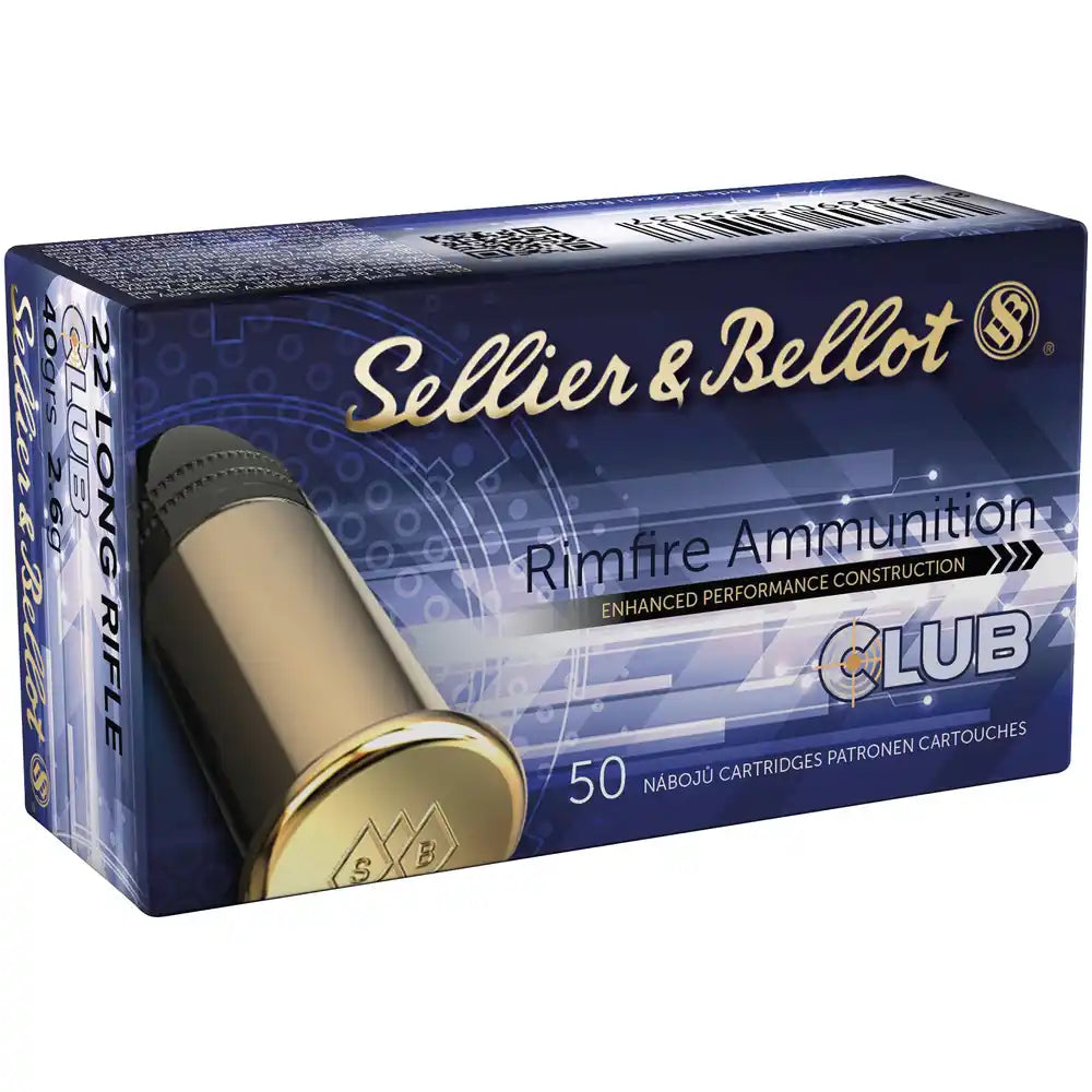 Sellier & Bellot .22 lfb. CLUB Standard Velocity 2,6g/40grs.